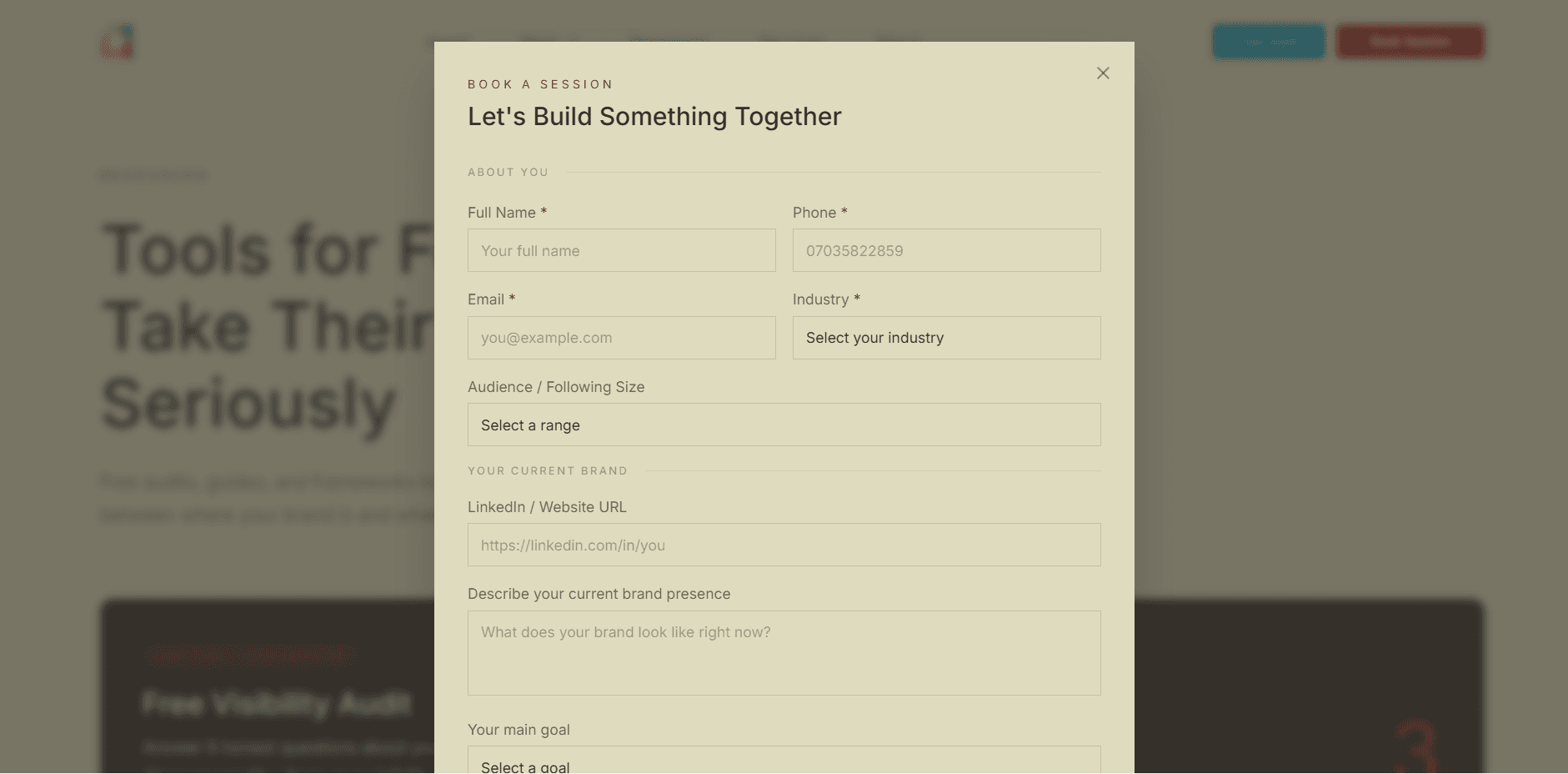 Mr. Mufasir — booking page